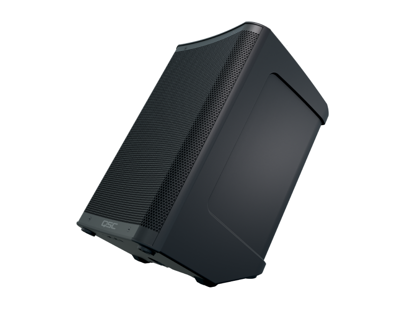 QSC CB10 tilted back in floor monitor position
