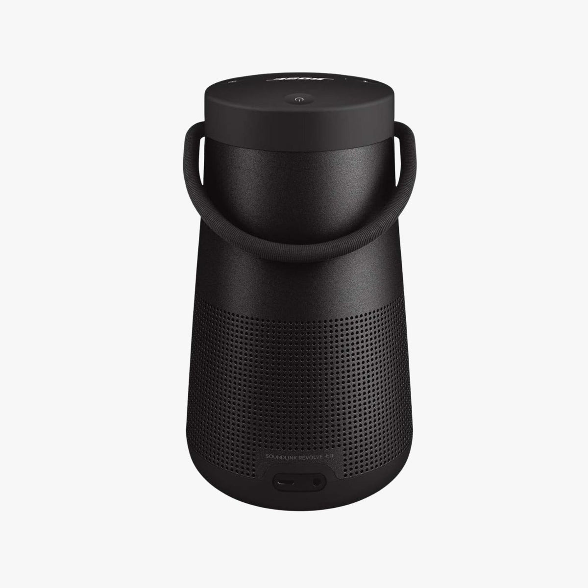 Bose SoundLink Revolve+ II portable Bluetooth speaker with its carry handle