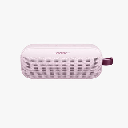 Bose SoundLink Flex 2nd Gen portable Bluetooth speaker in a light pink finish