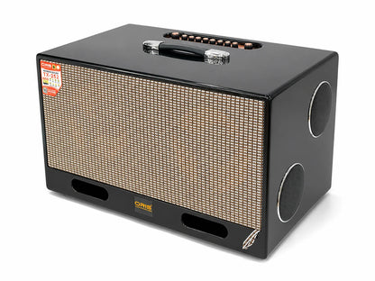 Oris TX 252 portable karaoke speaker in a black cabinet with a woven grille