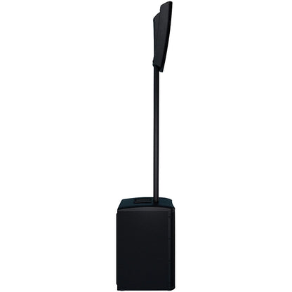 QSC KC12 column PA system in black, angled view