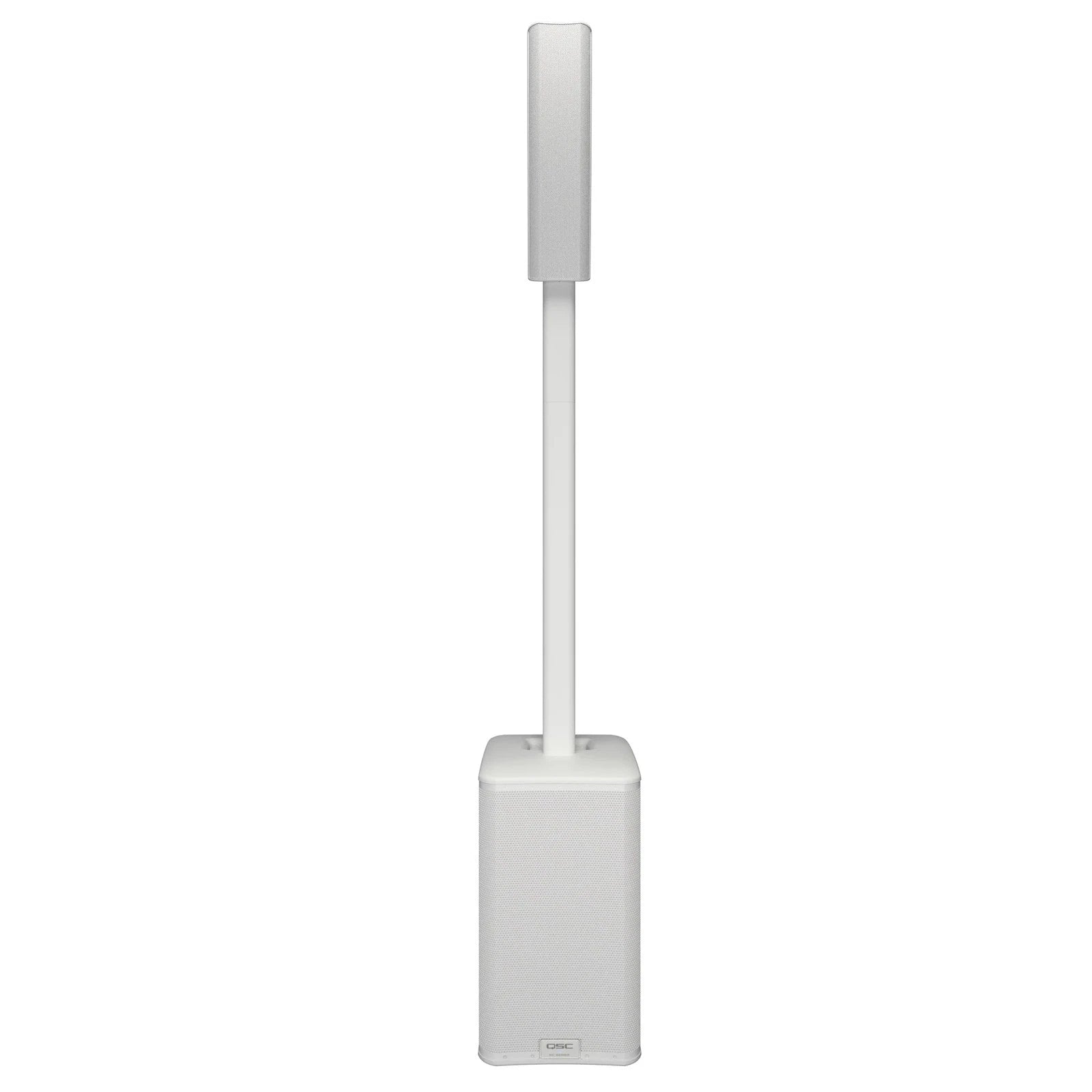 QSC KC12 column PA system in white